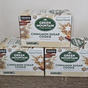 Green Mountain Coffee Roasters Cinnamon Sugar Cookie K Cup Pods 30 Count. All t